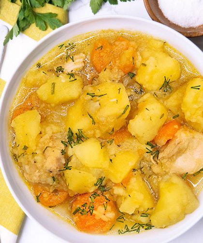 Tocana de cartofi cu piept de pui la Instant Pot