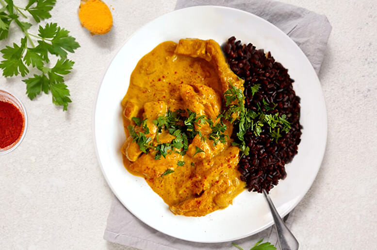Curry cu pui si lapte de cocos