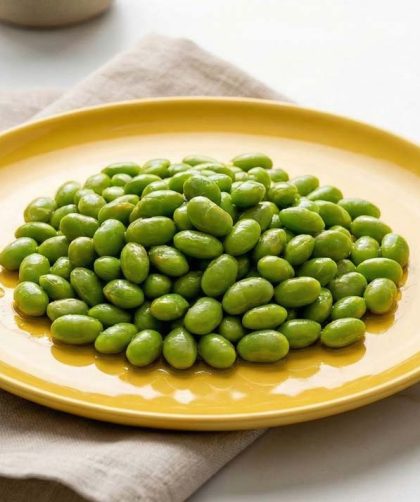 edamame inabusite gatite la abur cu ulei de masline