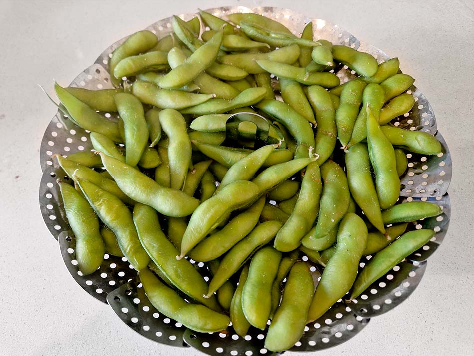 edamame pastai la abur Edamame pasti gatite la abur la Instant Pot